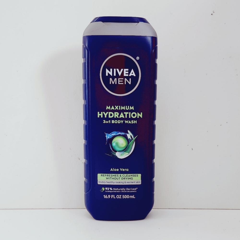 ⭐4/$15 NIVEA MEN Maximum Hydration 3 in 1 Body Wash
